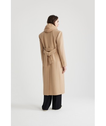 Manteau droit en laine et cachemire éco-responsable shop