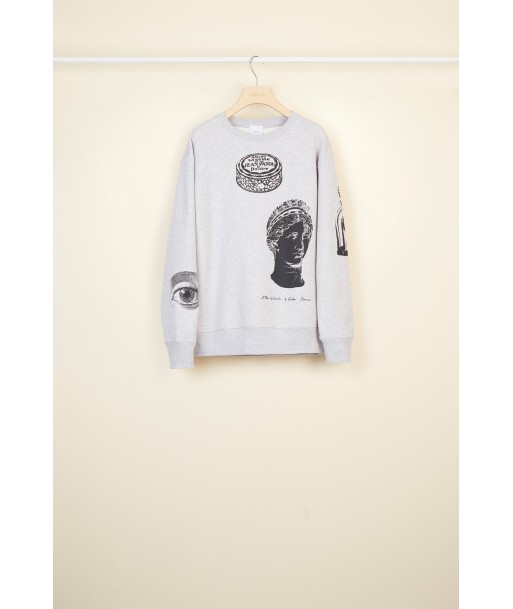 Oversize Print-Sweatshirt aus Baumwolle paiement sécurisé